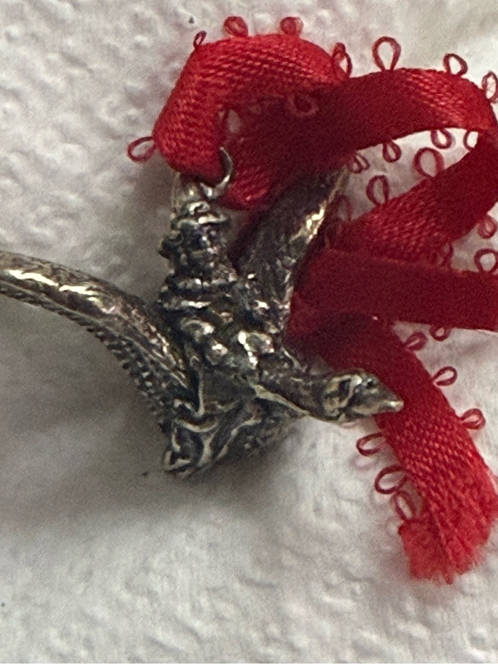 Vintage  Reed & Barton Mother Goose silver plate charm pendant ornament